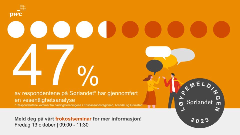 Hovedfunn, vesentlighetsanalyse - Løypemeldingen 2023 (sørlandet)