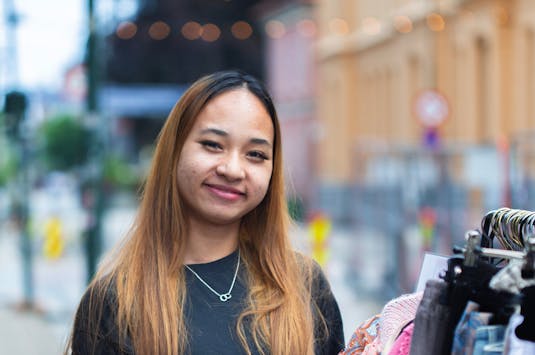 “Mint” utenfor butikken i Kristiansand sentrum.