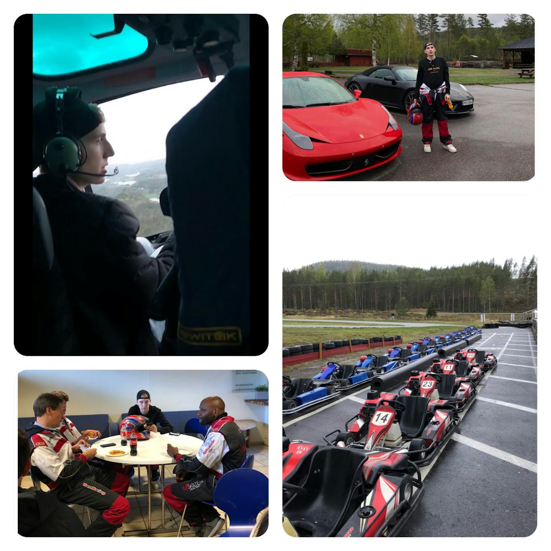 Et ønskebarn fikk ønsket sitt oppfylt med å kjøre Ferrari, gocart og flydd hjem med helikopter.